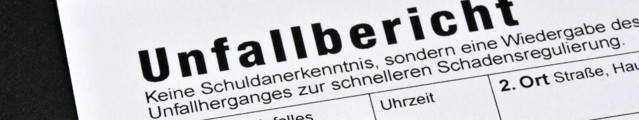 Die schriftliche Erfassung der Unfallbeteiligten